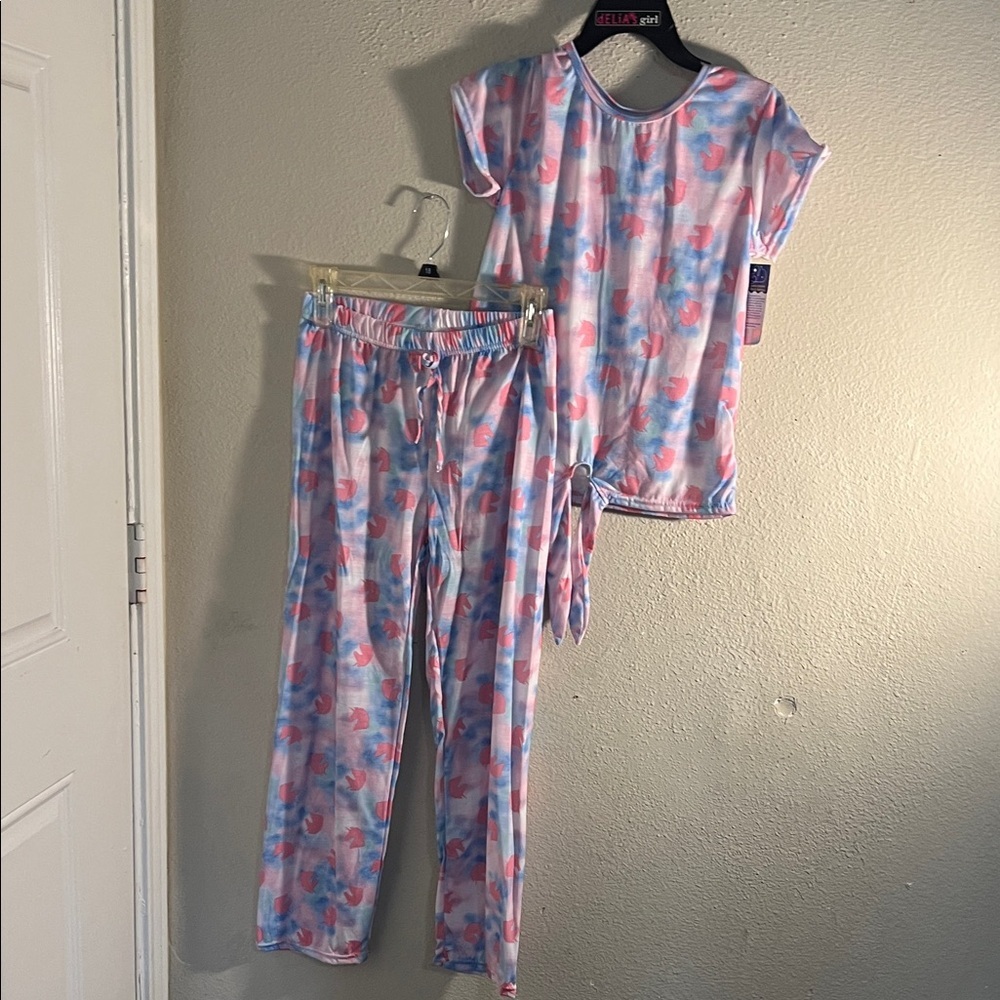 dELiA*s Kids Pajama Set in Pink and Blue